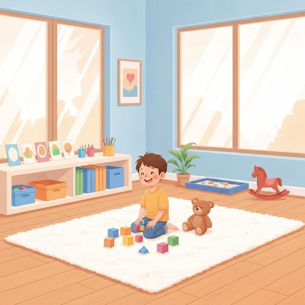 Happy kids in therapy session